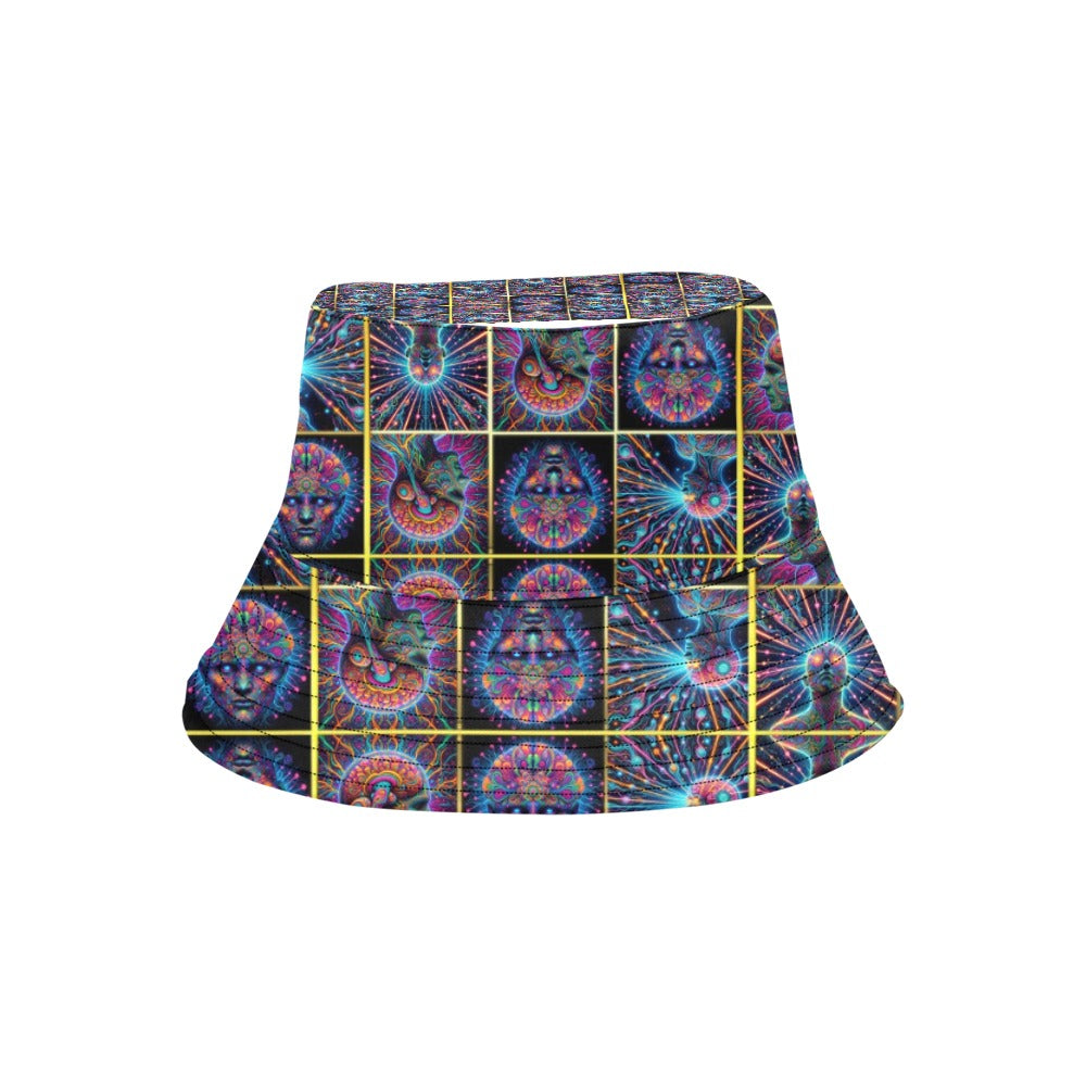 "Neon Neuron Men Emissions” Festival  Bucket Hat for Everyone