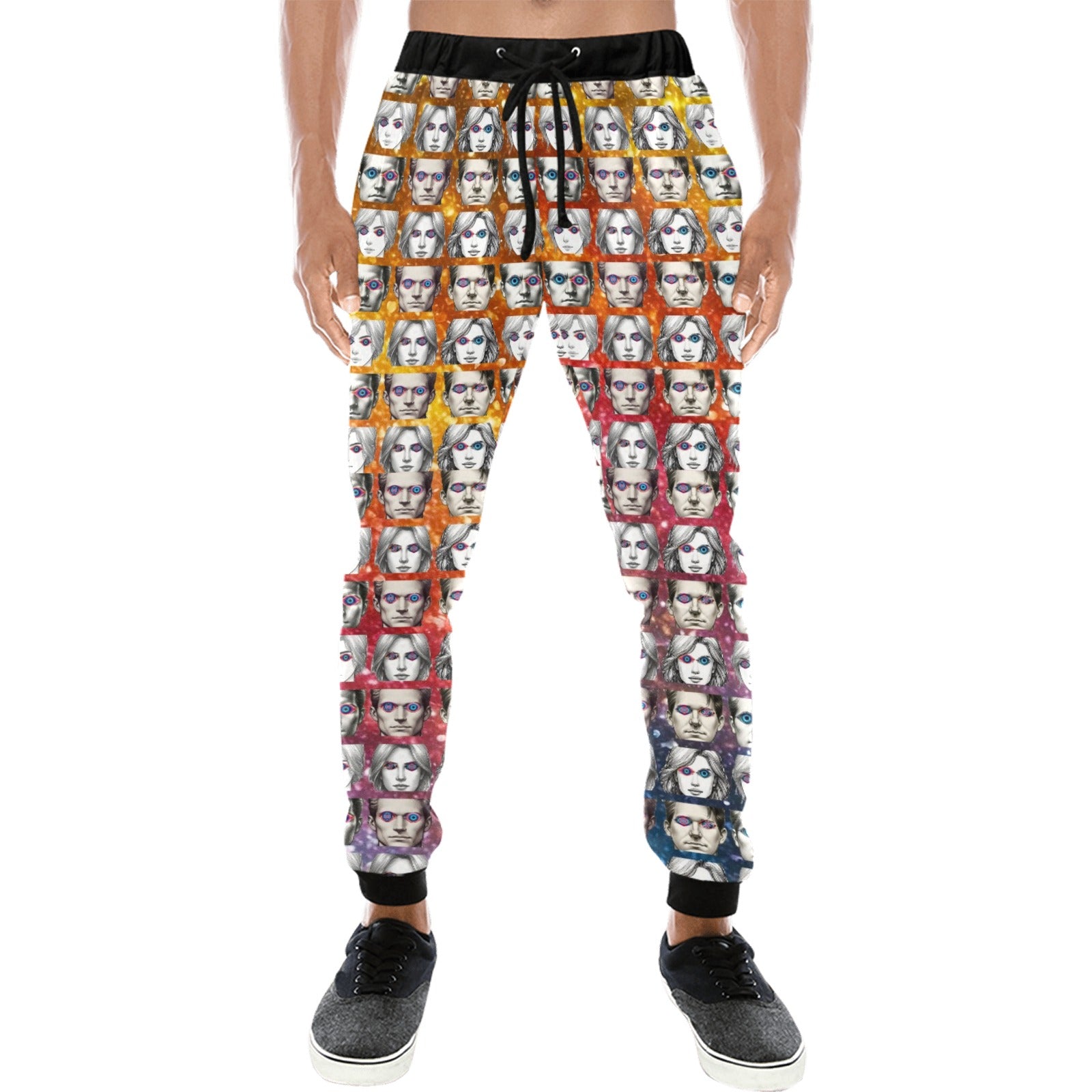 “Cosmic Eyes of Color Are the Pathway” Men’s Joggers - Sizes XS - 4XL
