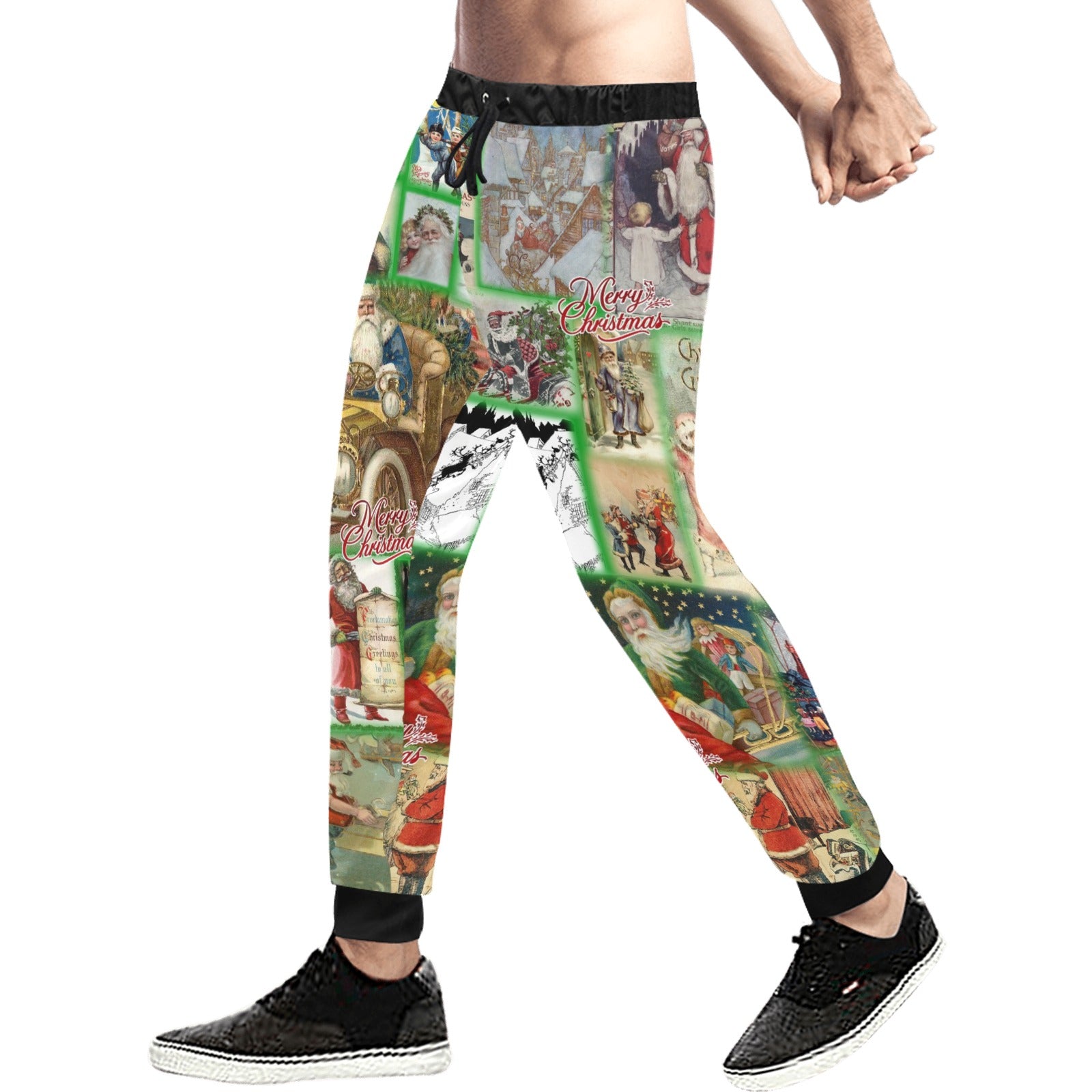 “Santa Revisited Through the Ages” Men’s Joggers - Sizes XS - 4XL