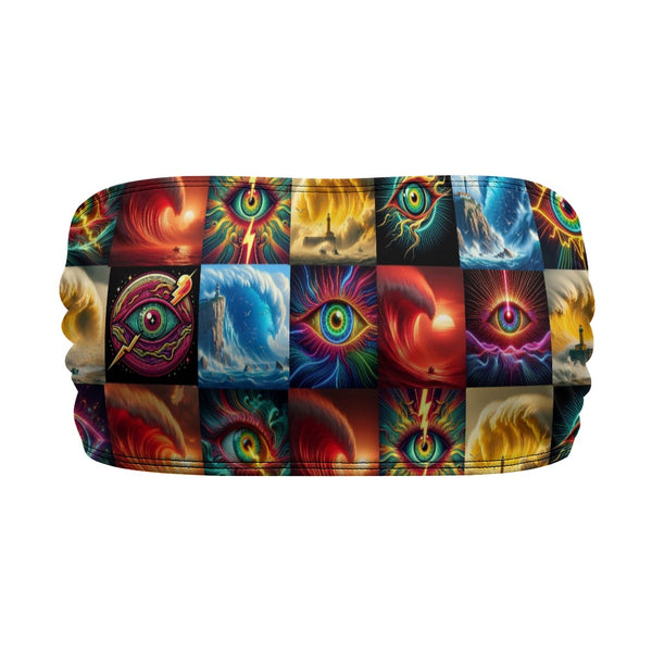 “Eye Wavess” Women’s Tube Wrap Crop Top
