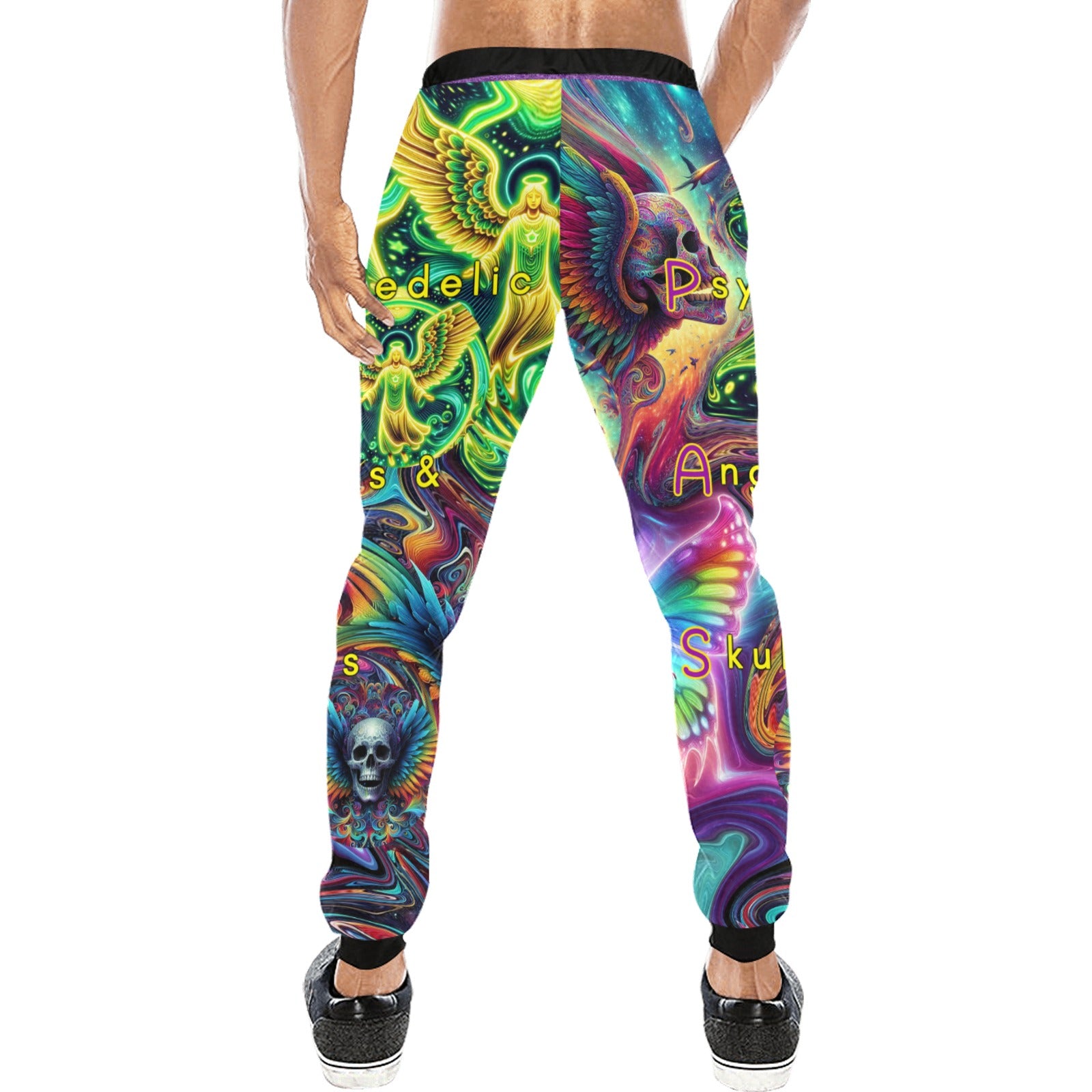 "Psychedelic Angels And Skulls” Men’s Joggers