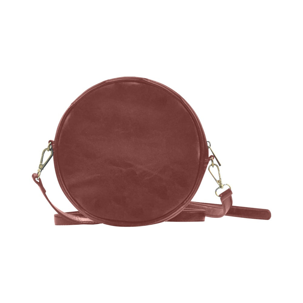 “Eye Wavess” Round Messenger Bag