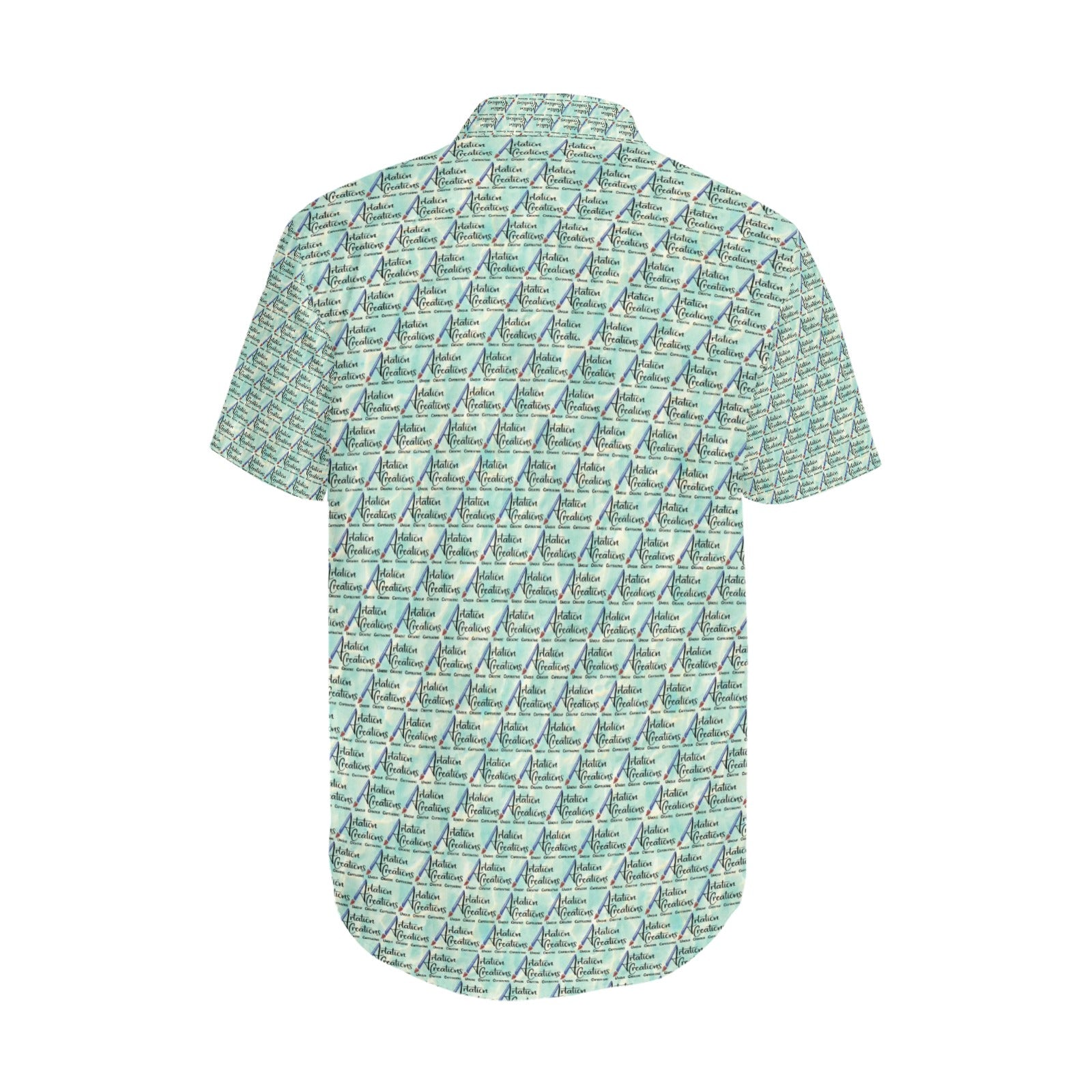 Men's Short Sleeve Shirt With Lapel Collar (Model T54)