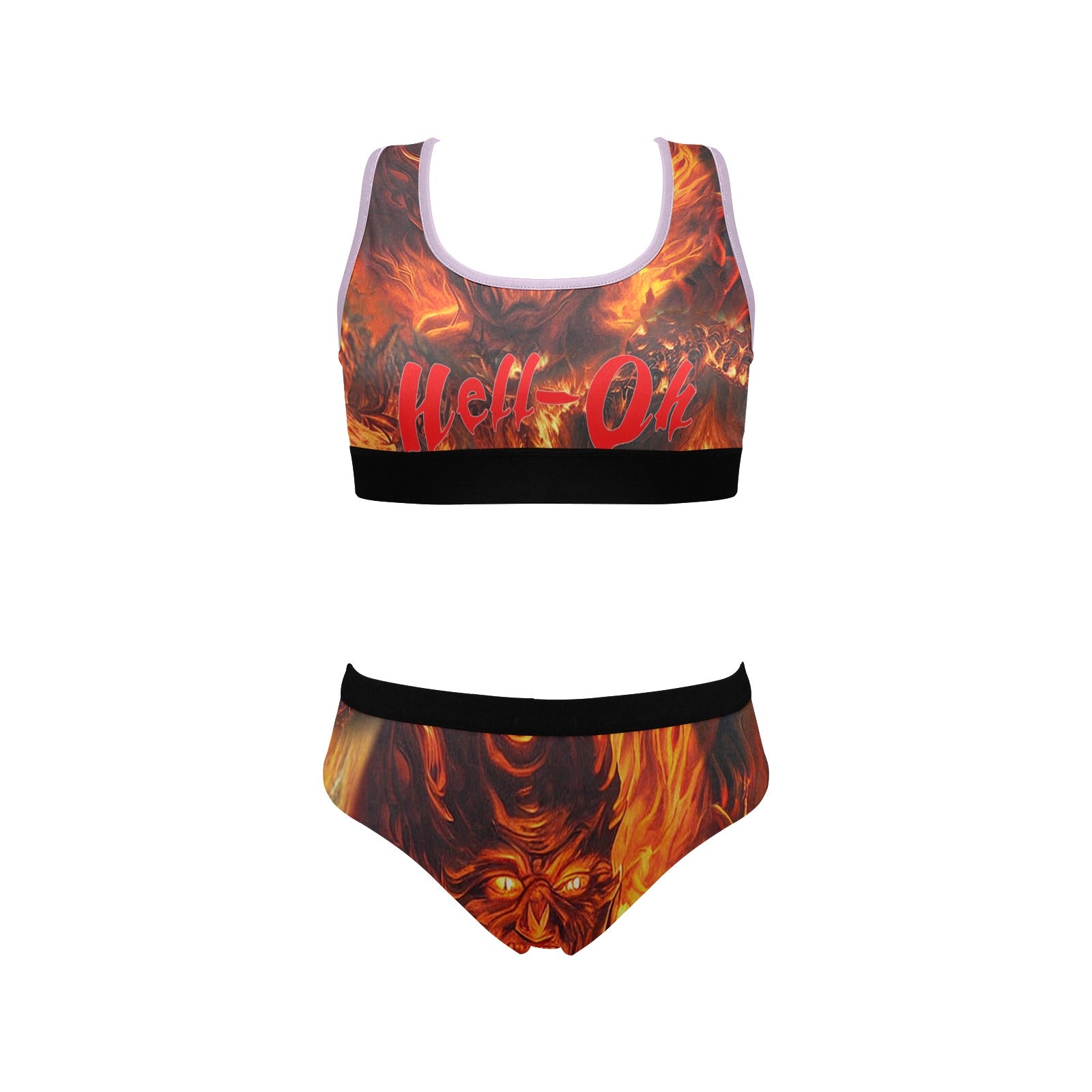 “Hell-Oh Halloween” Women’s Sports Bra / Bottom Set