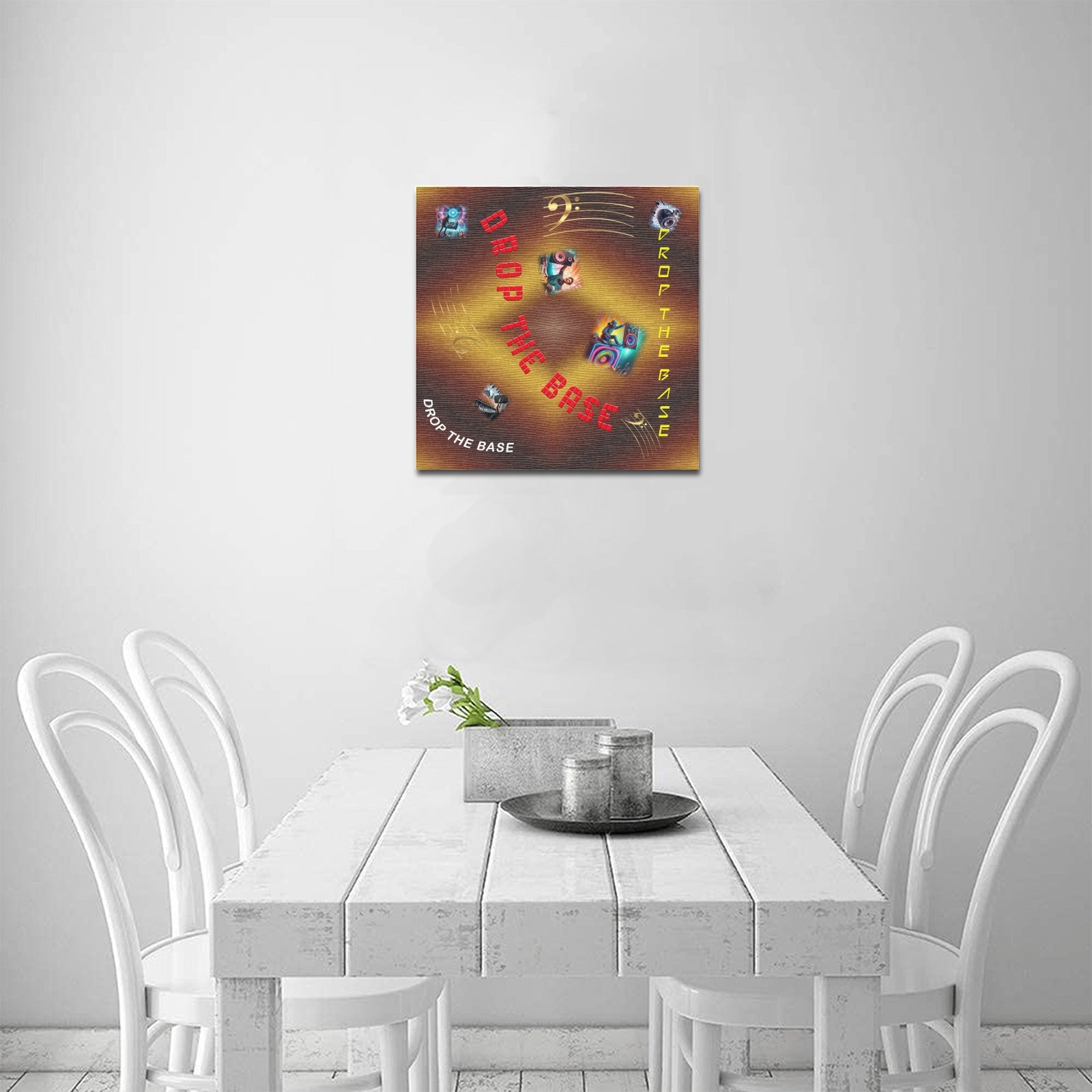 “Drop the Base” Canvas Print 16"x16"