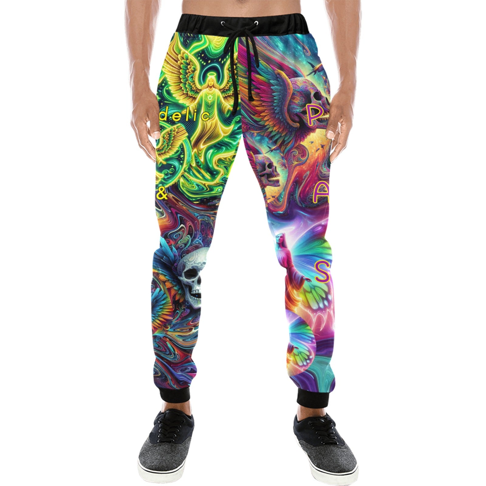 "Psychedelic Angels And Skulls” Men’s Joggers