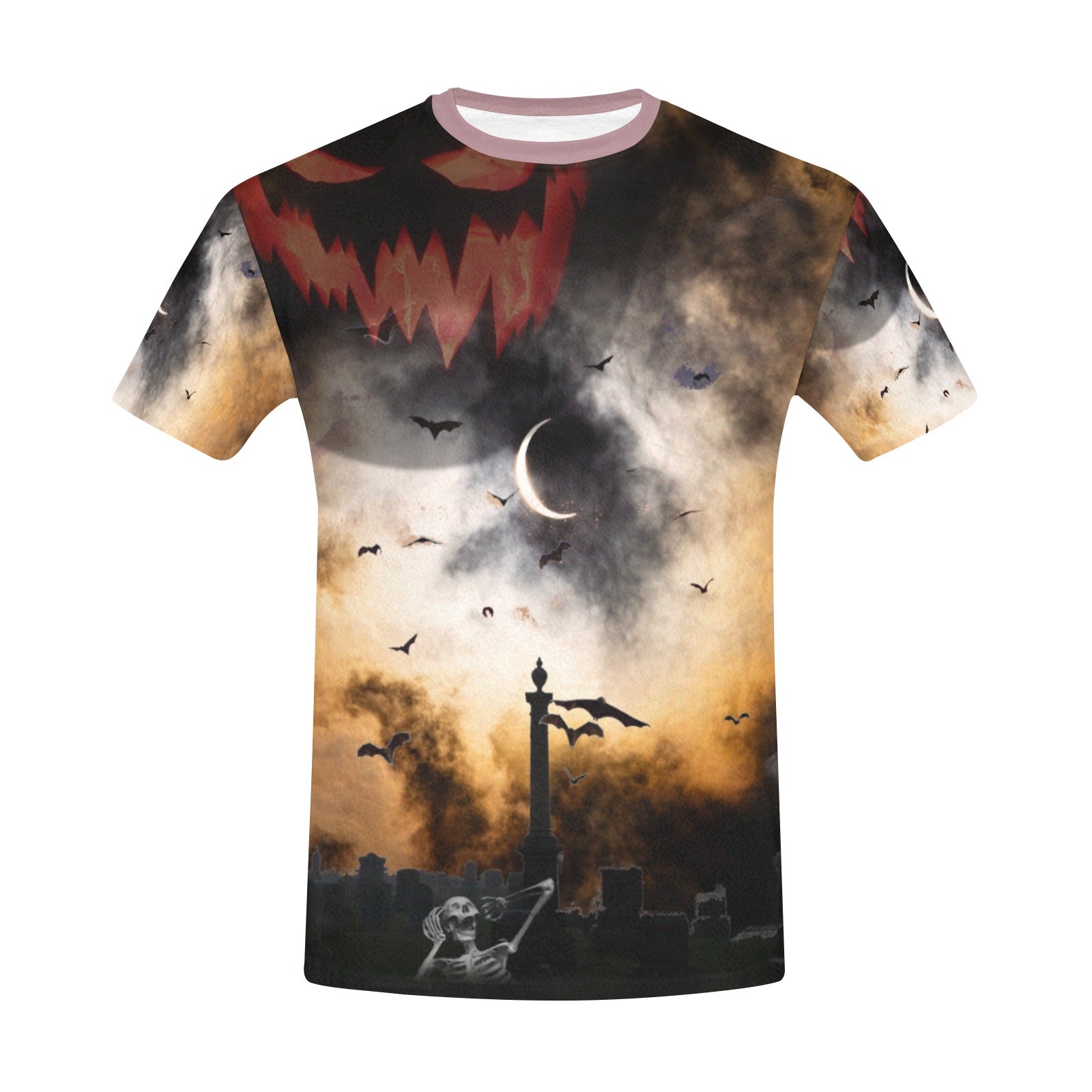 “Halloween Night”  Men's Basic T-Shirt – Sizes S- 5XL