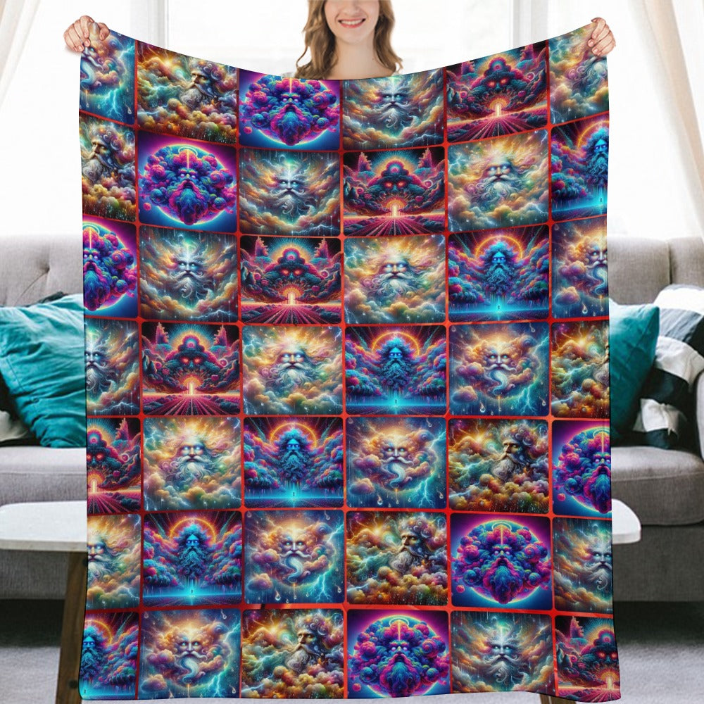 “Storm Clouds of God” Ultra-Soft Flannel Blanket - Multiple Sizes