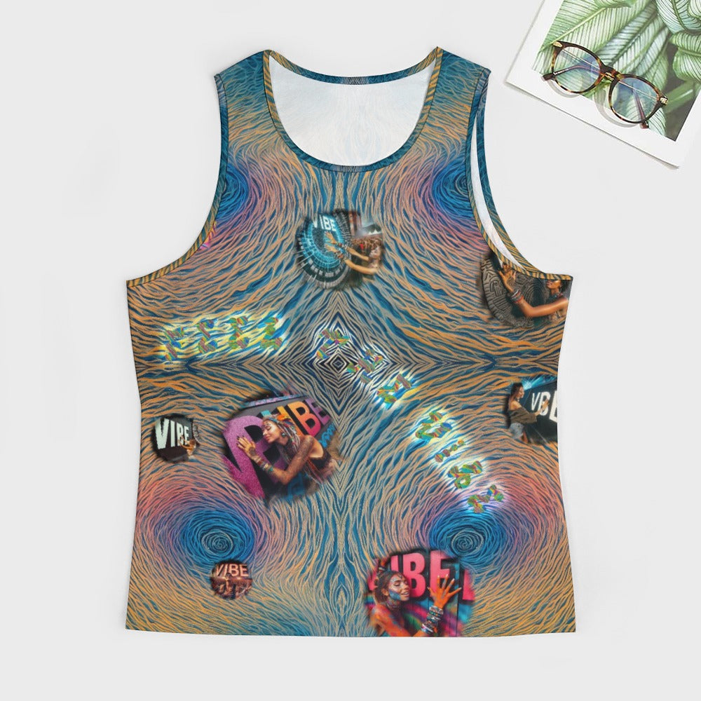 “Feel the Vibe” Men's Muscle Tank Top