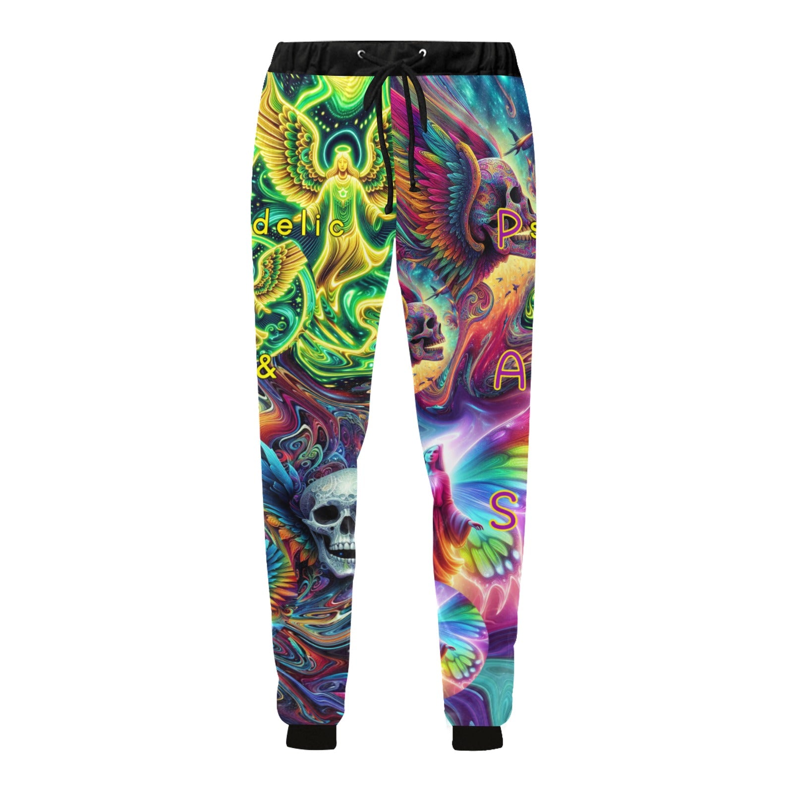 "Psychedelic Angels And Skulls” Men’s Joggers