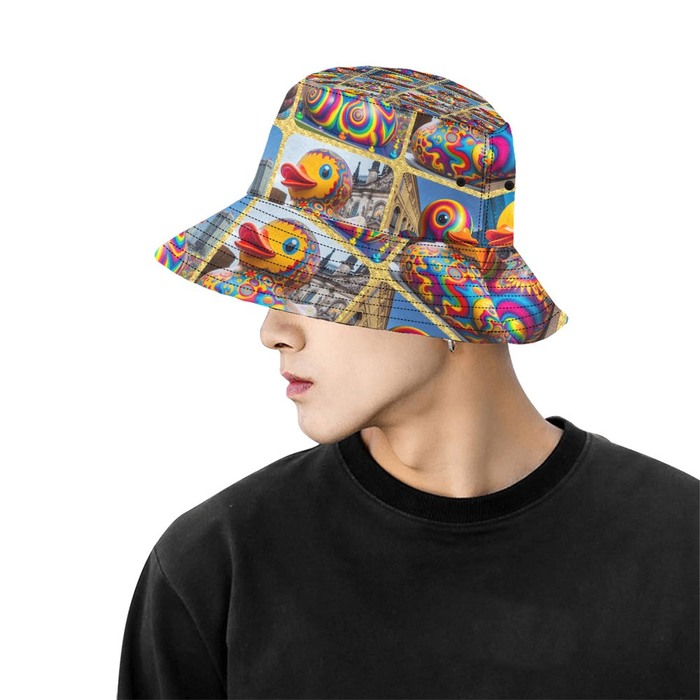 “Psychedelic Rubber Ducky” Festival &nbsp;Bucket Hat for Everyone