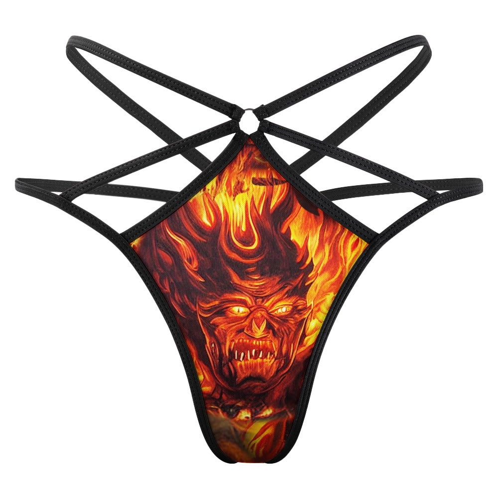 “Hell-Oh Halloween” Women’s T-Back Thong - Sizes S - 3XL