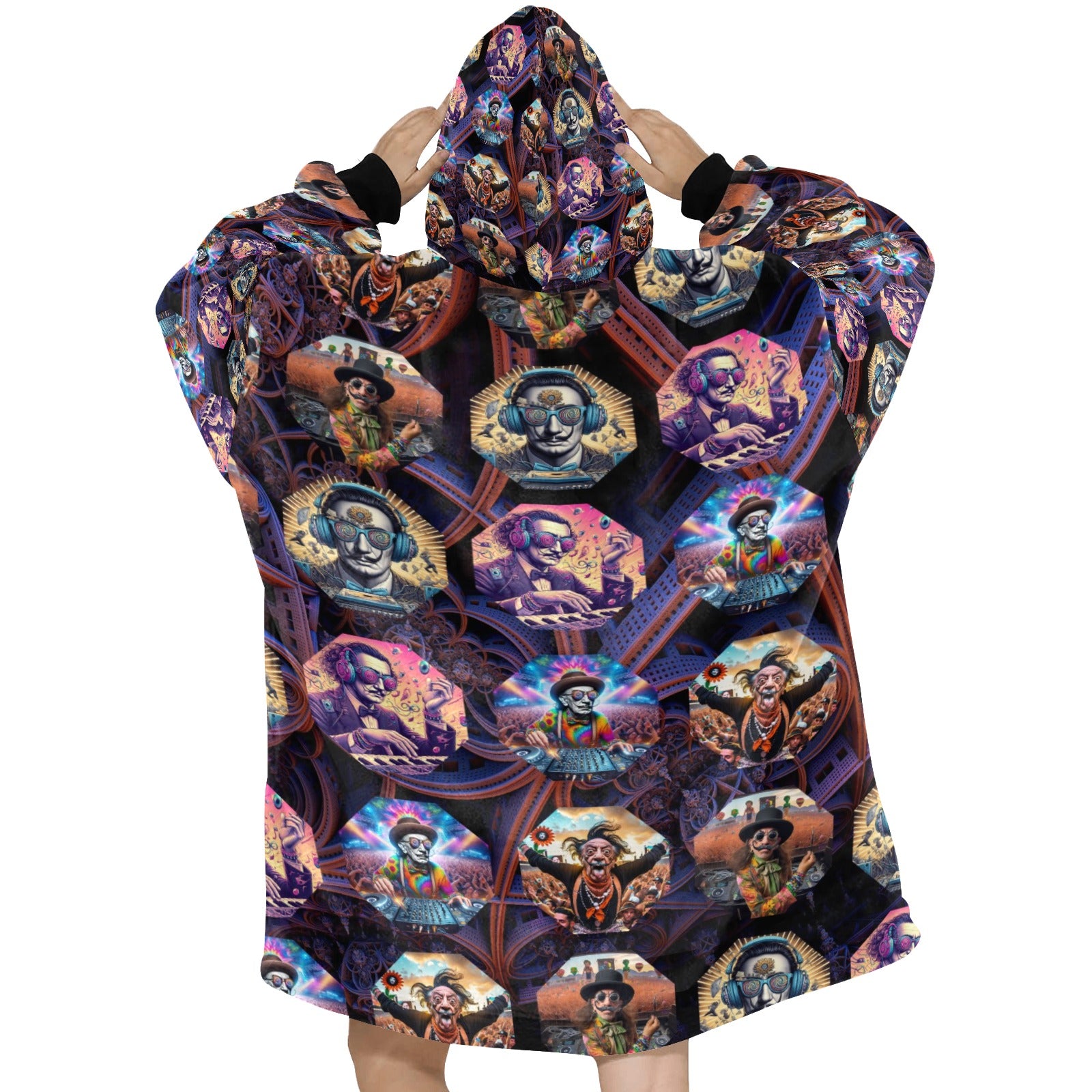 “Master DJ Dali” Women’s Blanket Hoodie