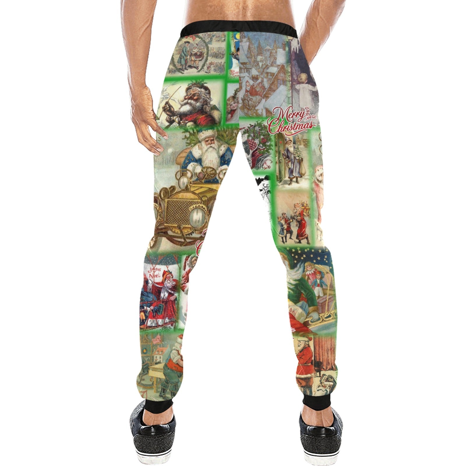 “Santa Revisited Through the Ages” Men’s Joggers - Sizes XS - 4XL