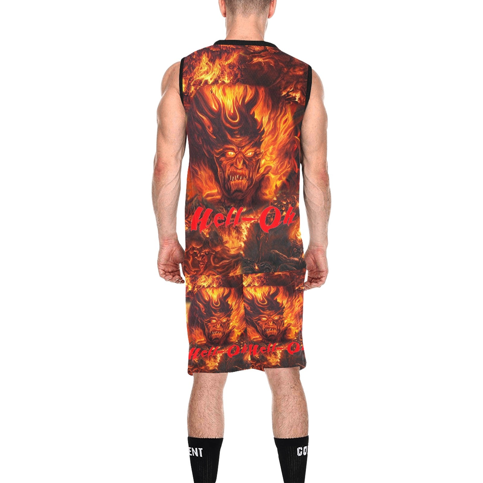 “Hell-Oh Halloween” Men's Basketball Tracksuit