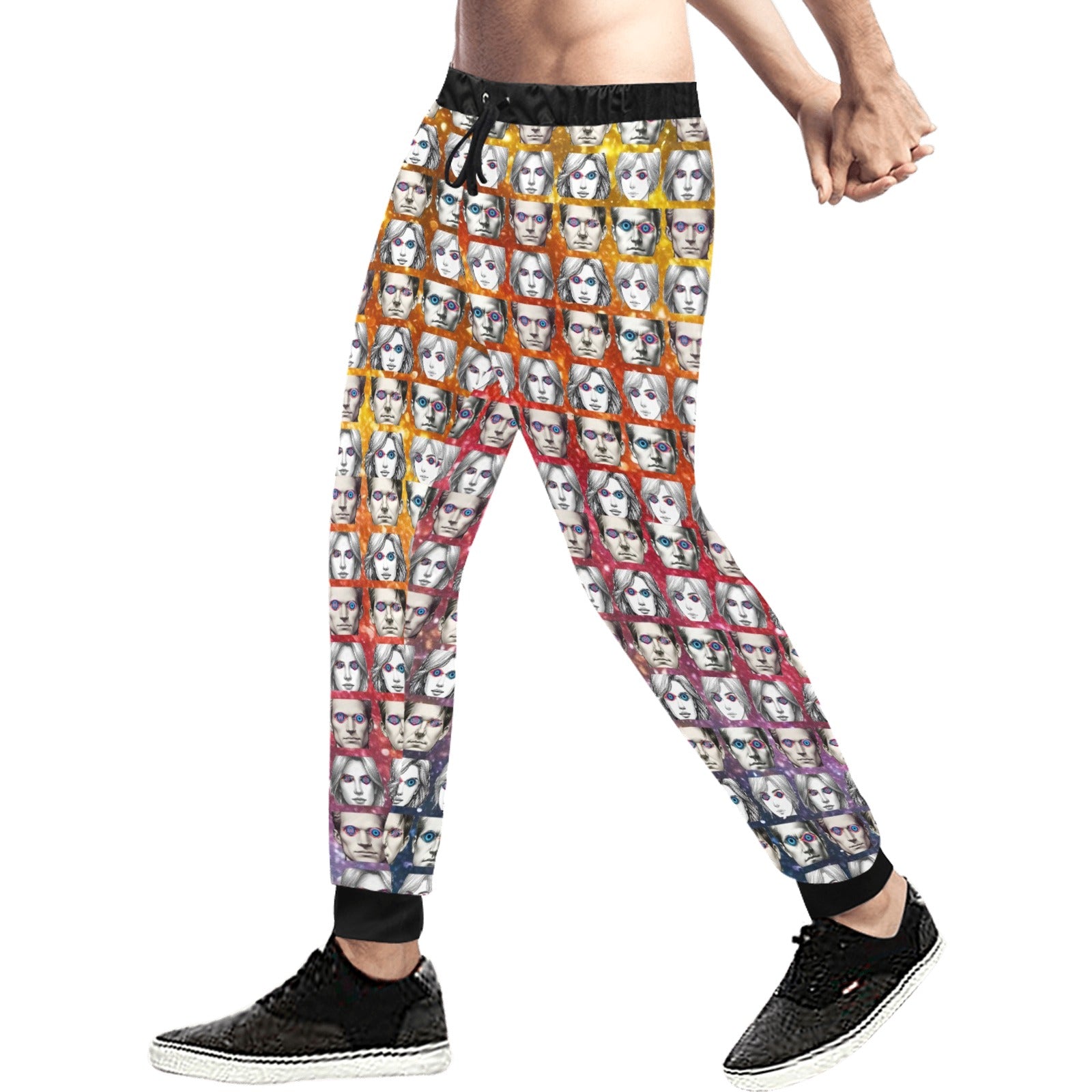 “Cosmic Eyes of Color Are the Pathway” Men’s Joggers - Sizes XS - 4XL