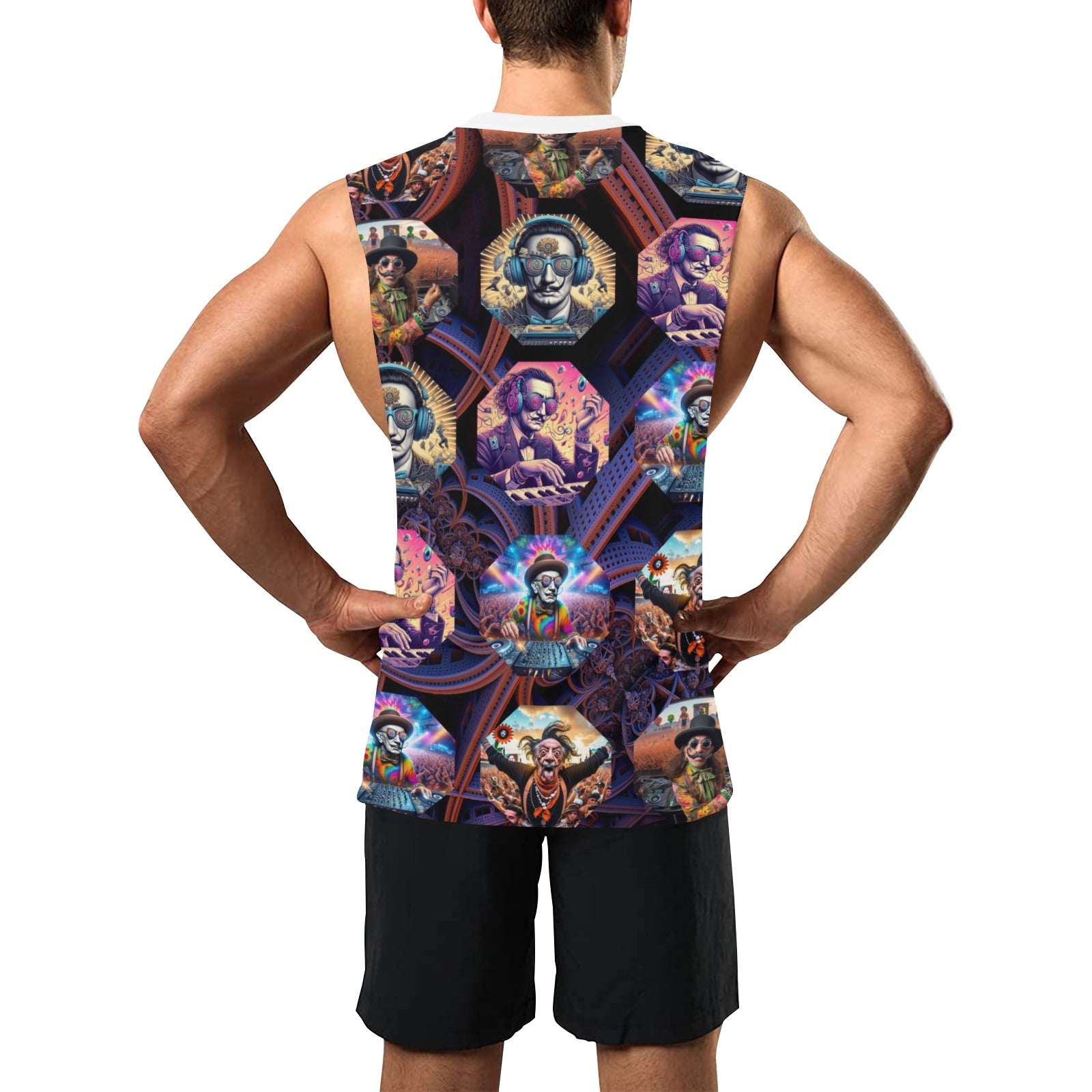 “Master DJ Dali” Men's Open Side Tank Top