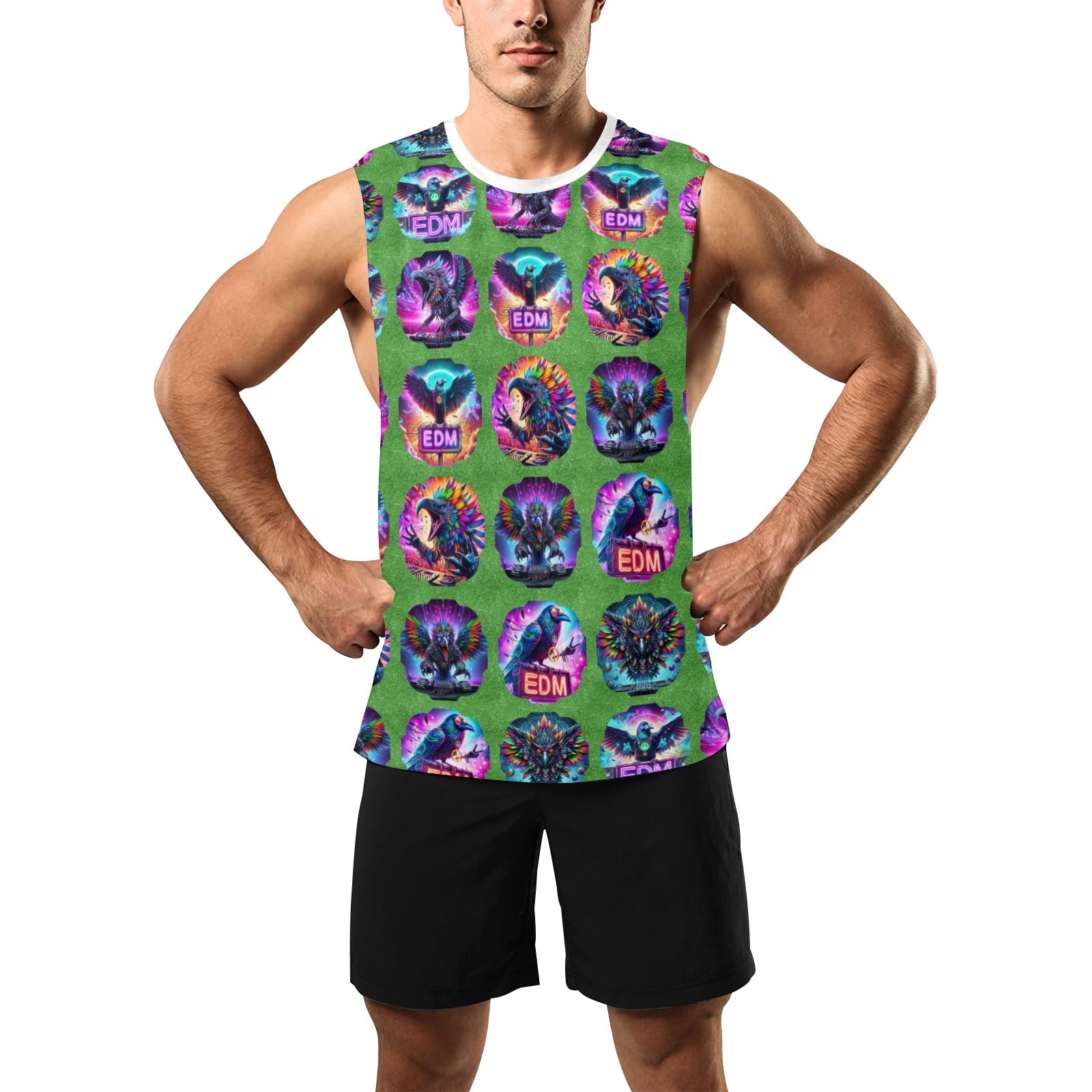 “Ravin’ Ravens” Men's Open Side Tank Top