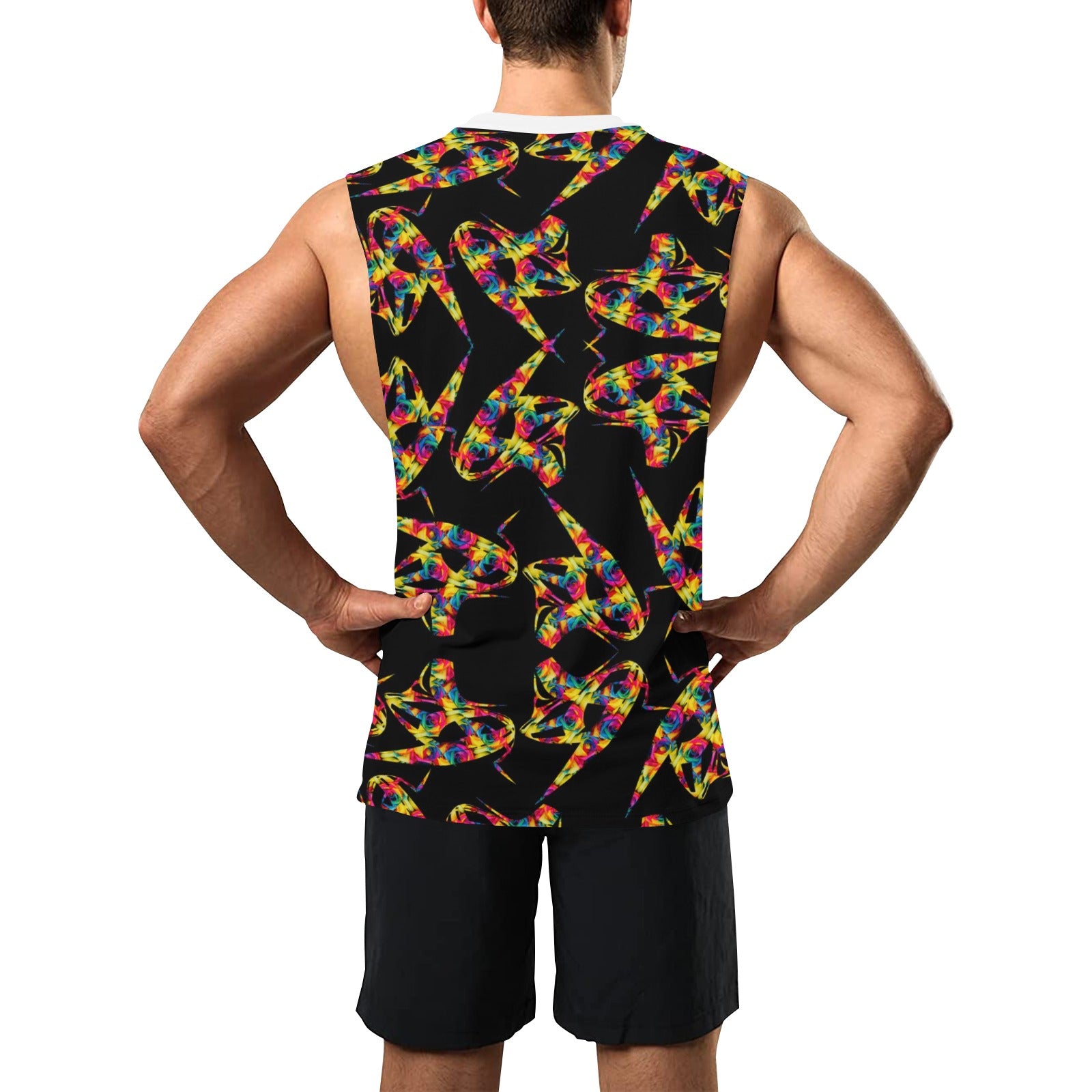 "Festival Twist" Men's Open Side Tank Top