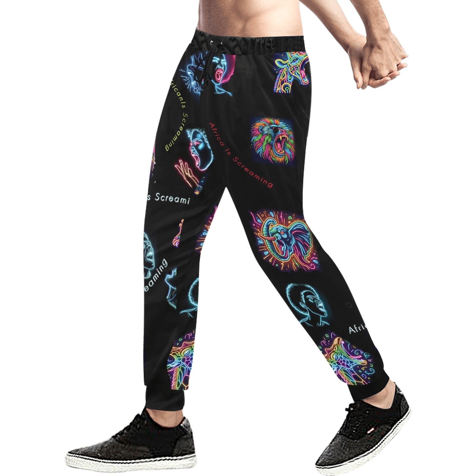 “Africa is Screaming” Men’s Joggers - Sizes XS - 4XL