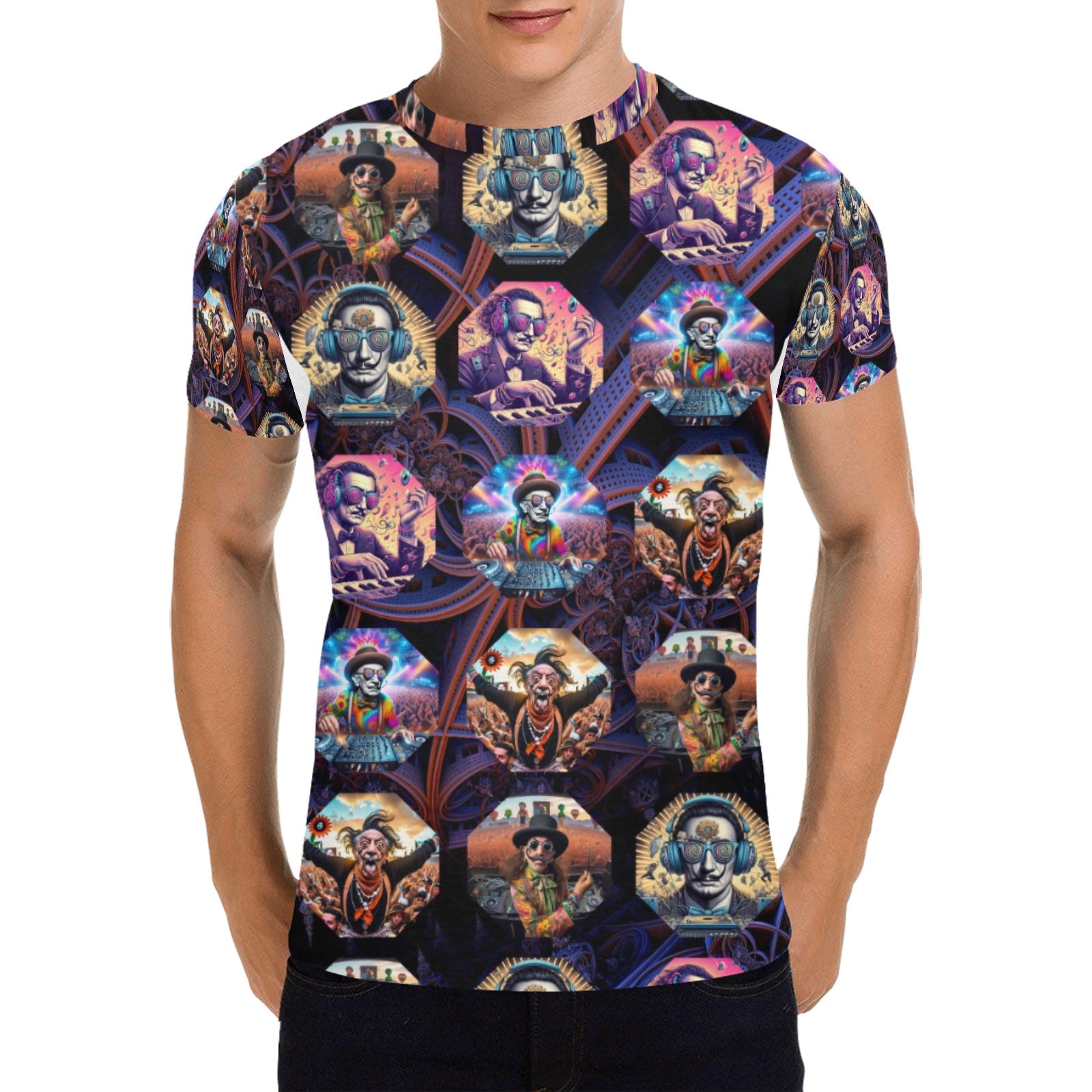 “Master DJ Dali” Men's All Over Print T-Shirt