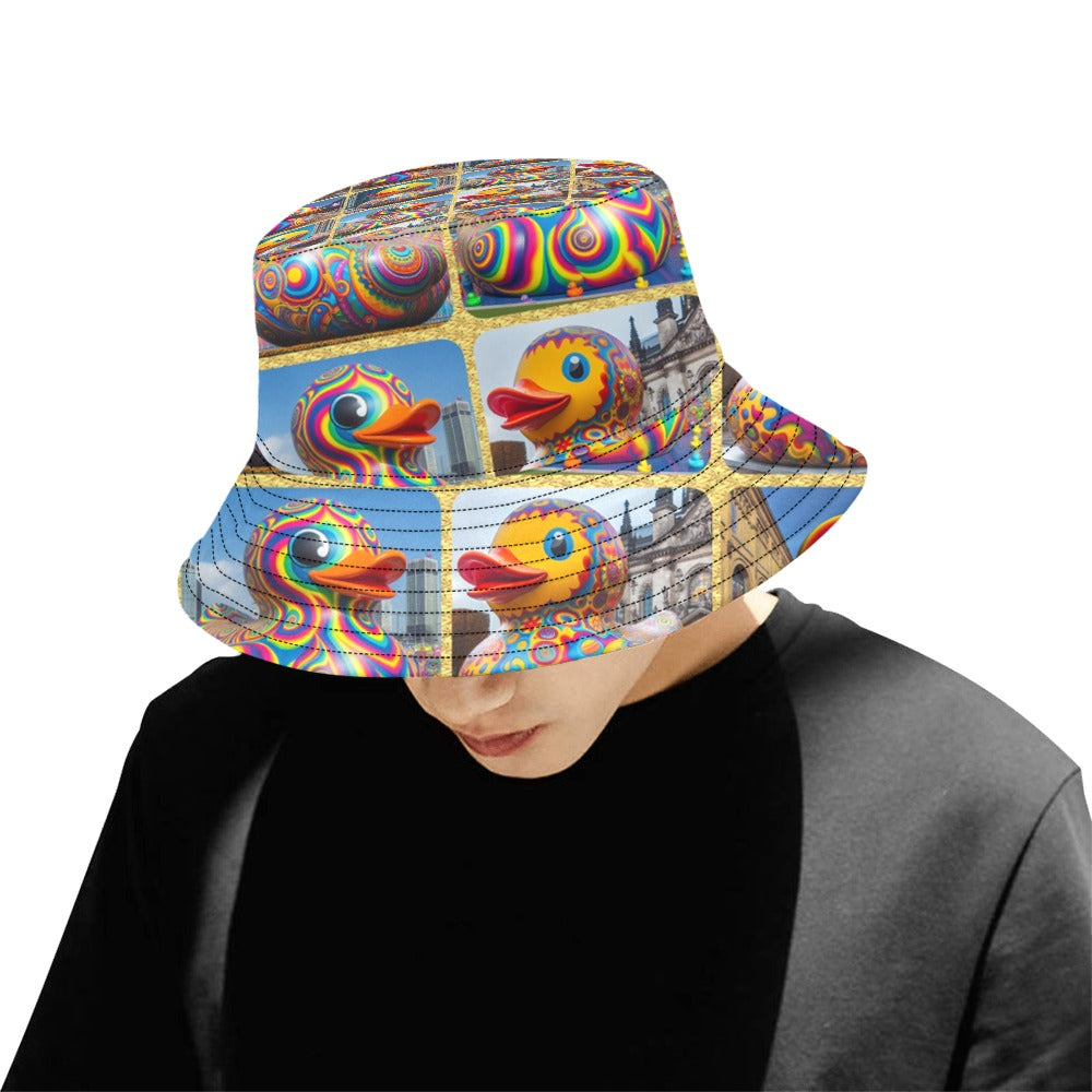 “Psychedelic Rubber Ducky” Festival &nbsp;Bucket Hat for Everyone