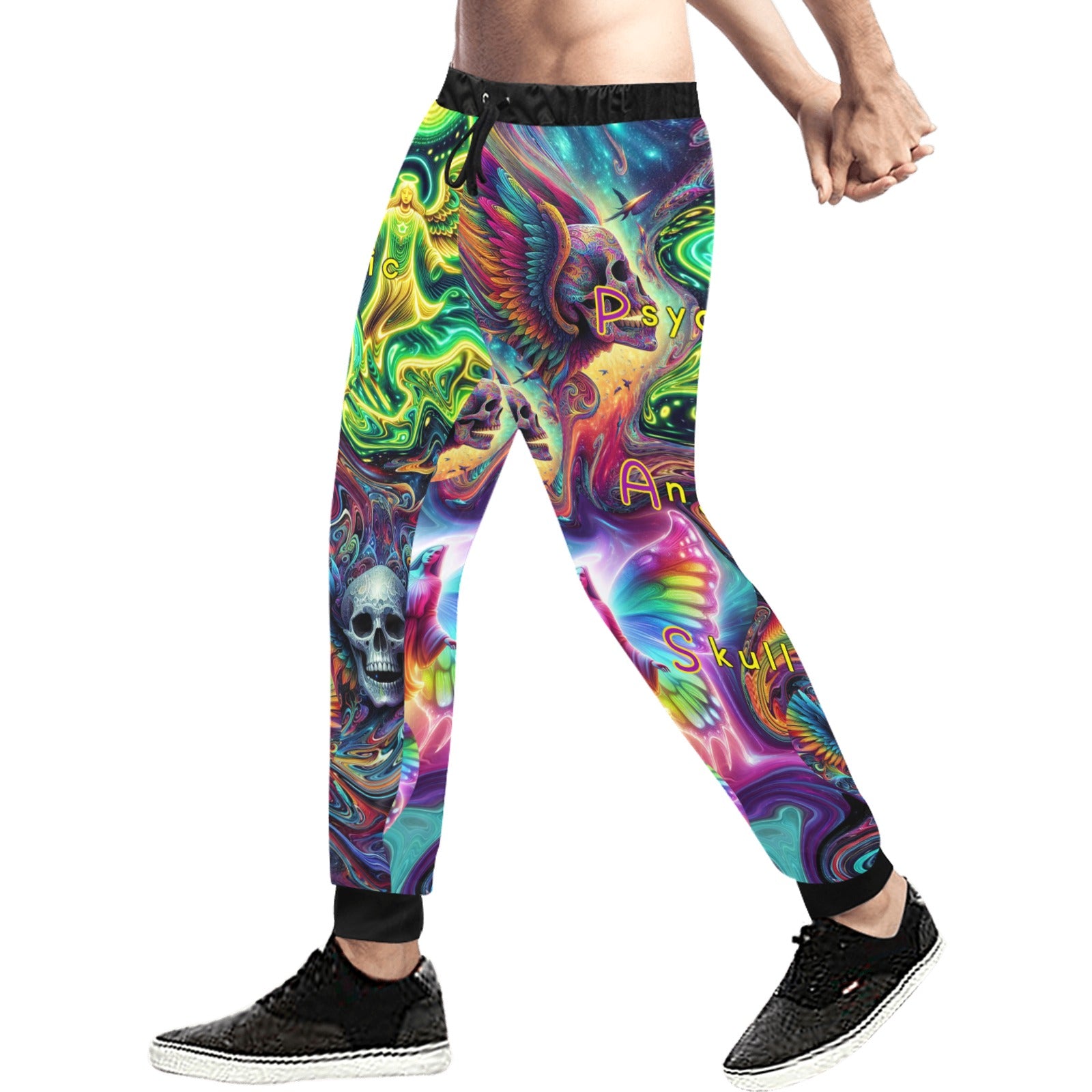 "Psychedelic Angels And Skulls” Men’s Joggers