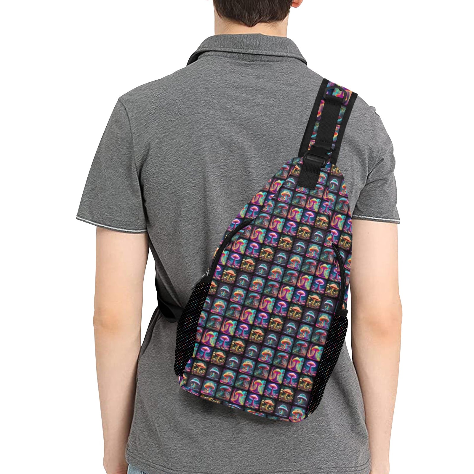 "Shroomin" Men's Easy Carry Festival Chest Bag