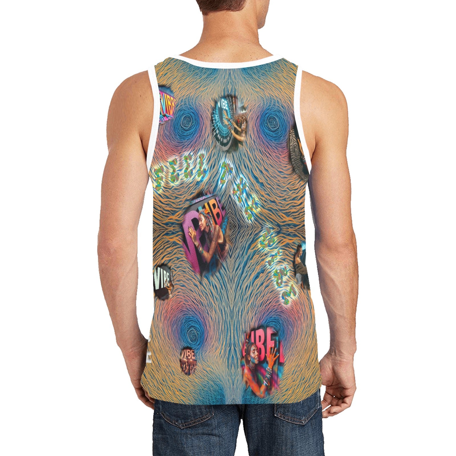 “Feel the Vibe” Men's Standard Tank Top