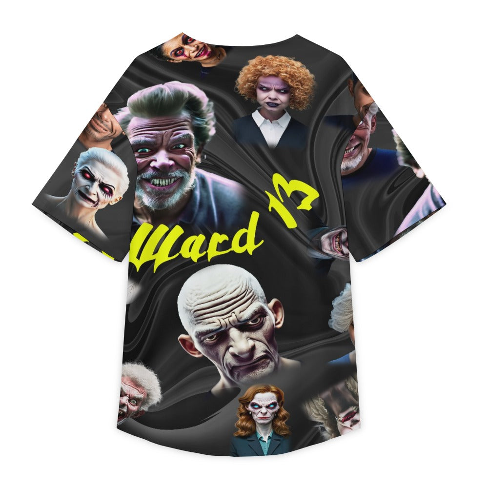 “Ward 13” Men’s Halloween Studded Baseball T-Shirt – Sizes XS – 5XL