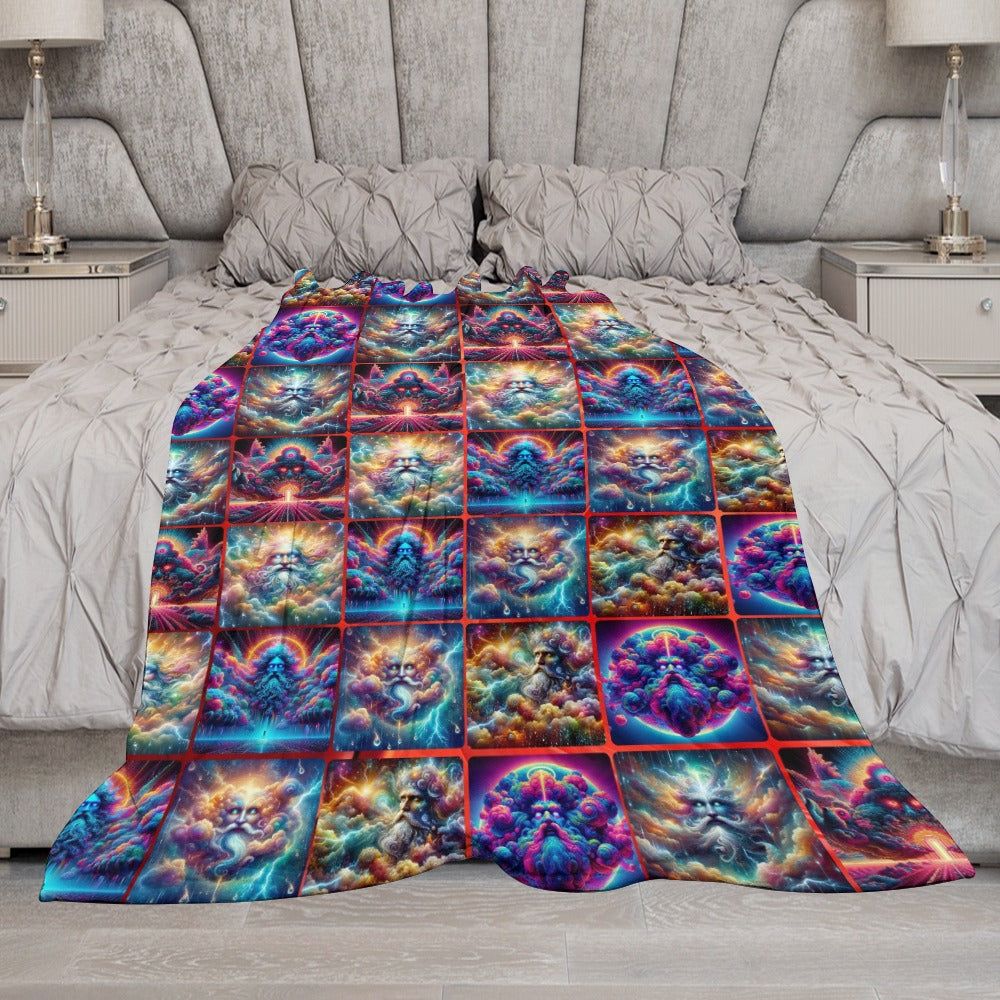 “Storm Clouds of God” Ultra-Soft Flannel Blanket - Multiple Sizes