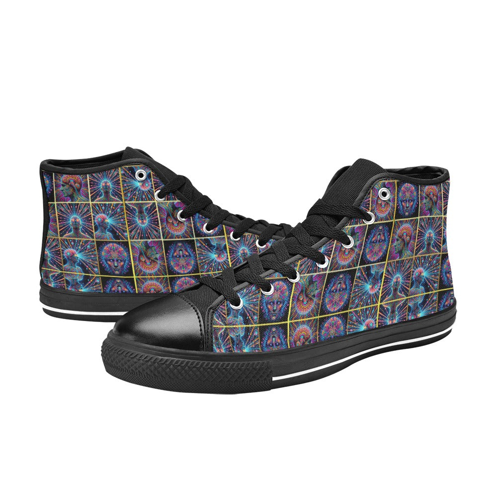 "Neon Neuron Men Emissions” Aquila High Top Canvas Women's Shoes