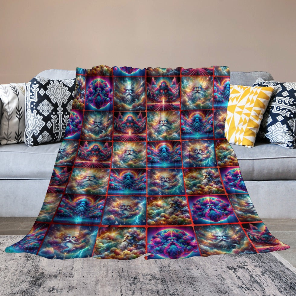 “Storm Clouds of God” Ultra-Soft Flannel Blanket - Multiple Sizes