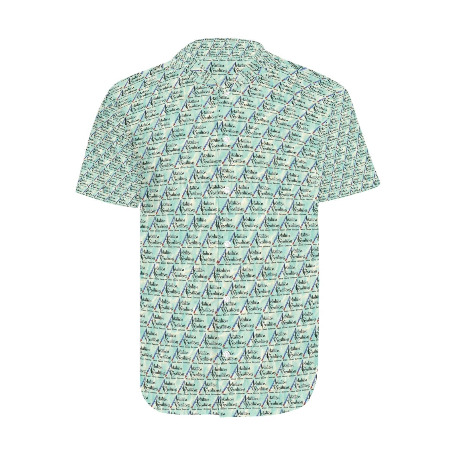 Men's Short Sleeve Shirt With Lapel Collar (Model T54)