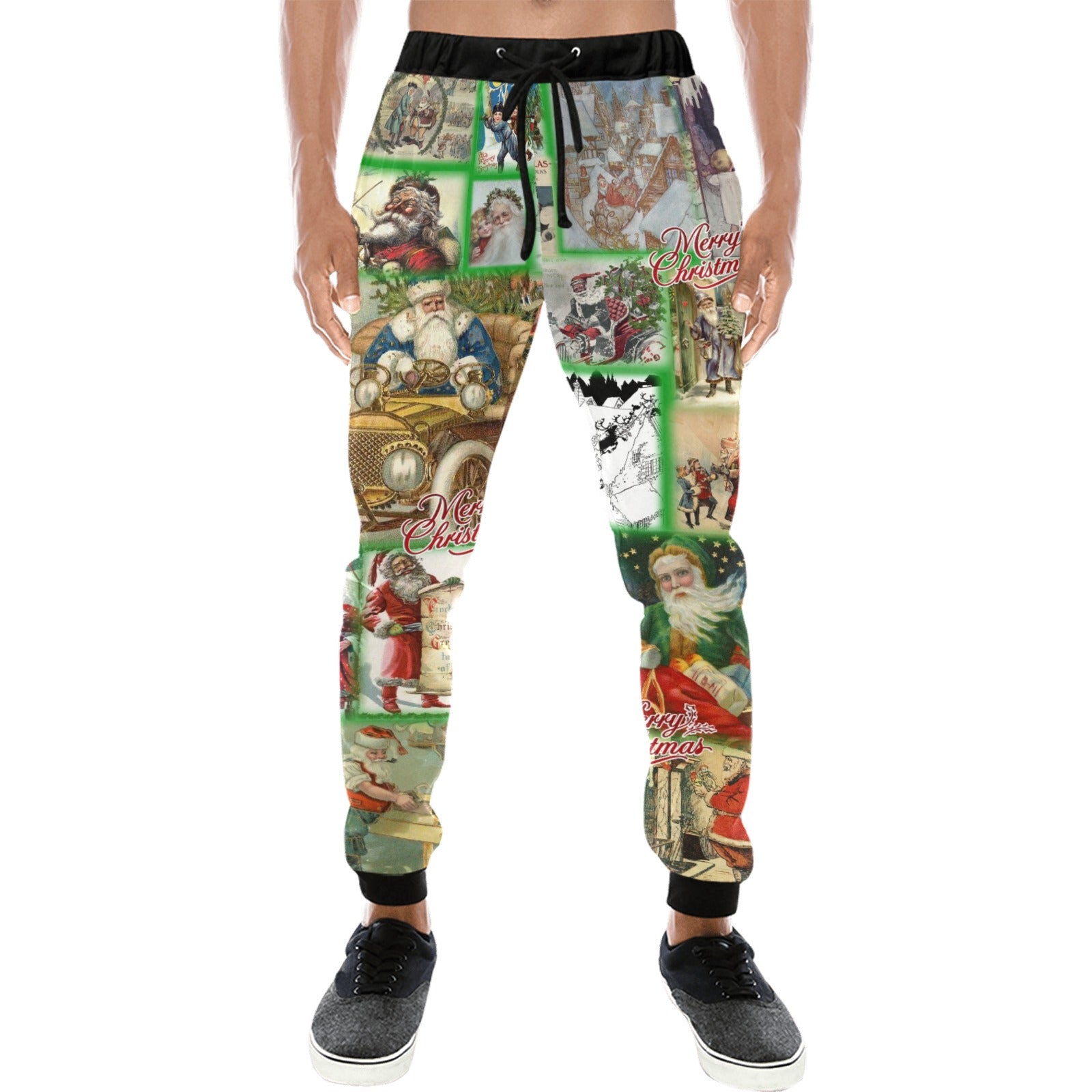 “Santa Revisited Through the Ages” Men’s Joggers - Sizes XS - 4XL