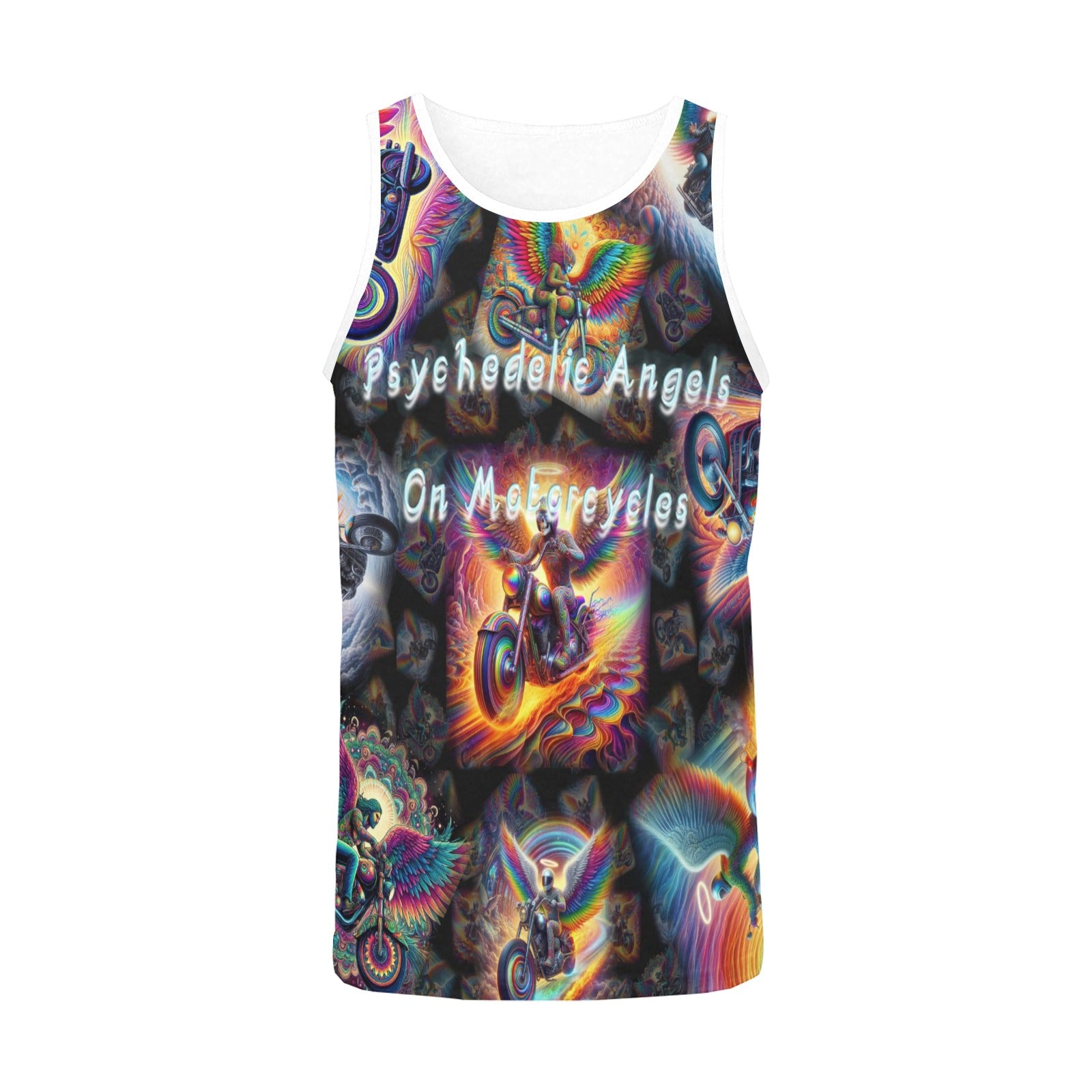 “Psychedelic Angels on Motorcycles“ Men's Standard Tank Top